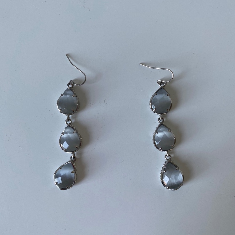 Kendra Scott triple stone drop earrings